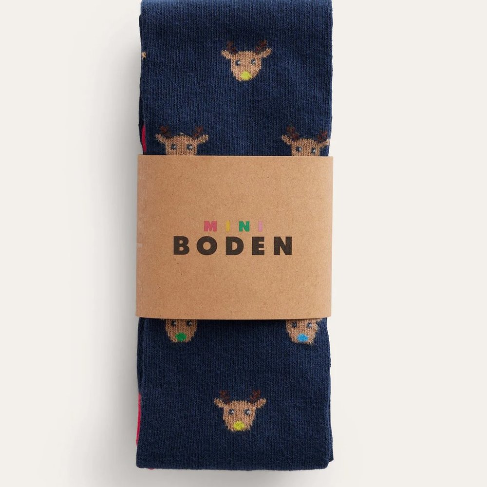 NWT Mini Boden Patterned Tights - Picture 2 of 5